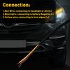 2 x 60CM Amber Slim Sequential Flexible LED DRL Turn Signal Strip For Headlight