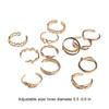 Jewelry Open Adjustable Zinc Zinc Alloy Women Accessories Toe Rings Foot Ring Set Korean Style Accessories