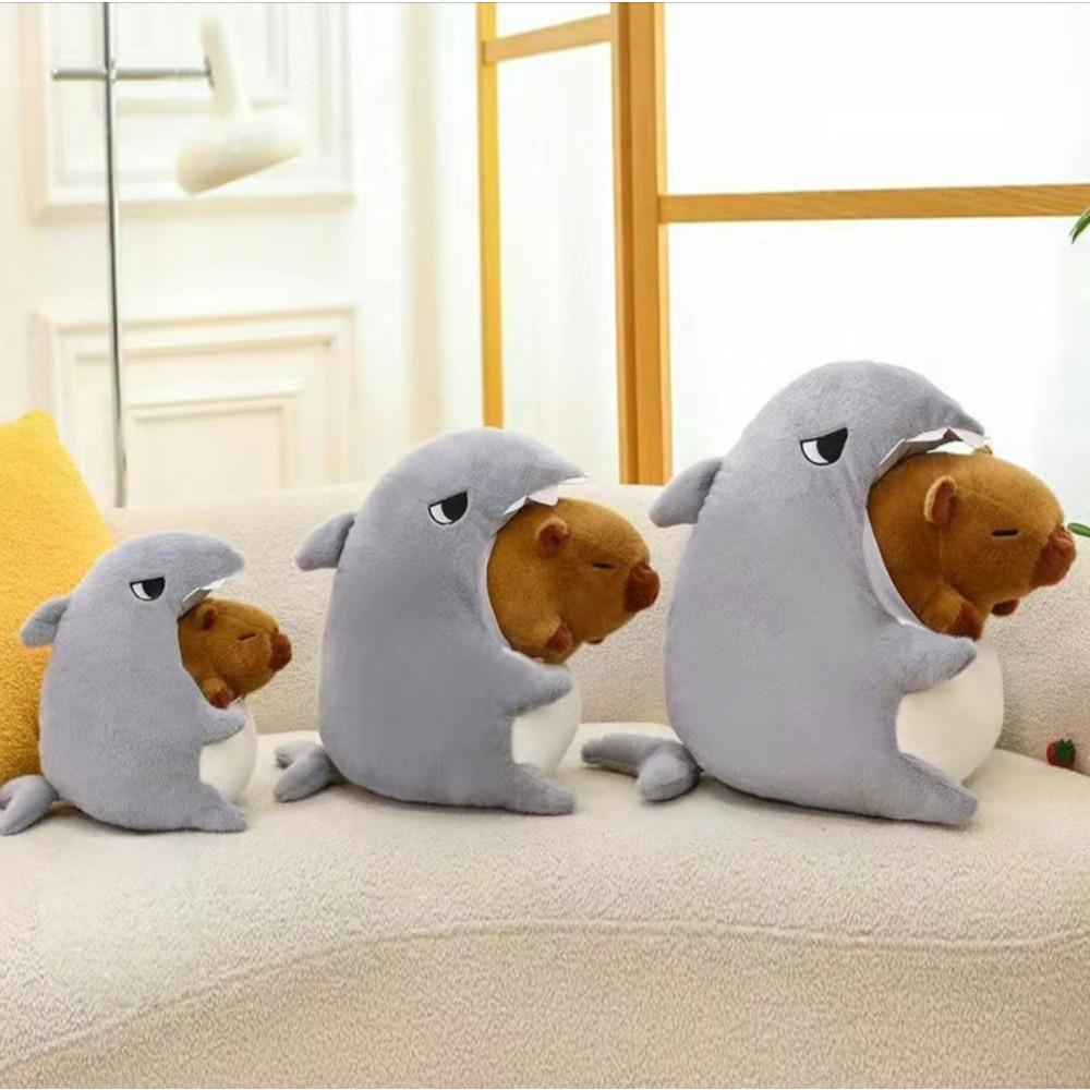 New Shark Capybara Doll Plush Toy Child Doll Activity Gift Funny Creative Company
