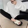 Cross-strap Casual Thick-soled Bubble Bread Sandals Women's New Style Shoes