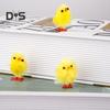 36 Pcs Easter Fur Chicks Mini Simulation Plush Chicks Small Colorful Fluffy Chicken Easter Basket Stuffer for Spring Home Garden Decor