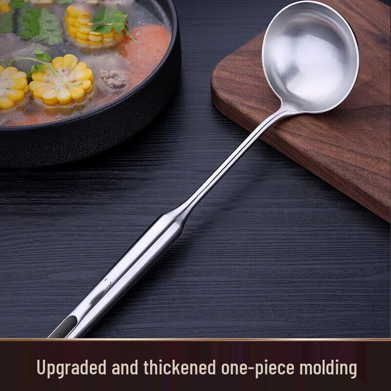 NHZHIW Large Stainless Steel Soup & Stir-fry Ladle
