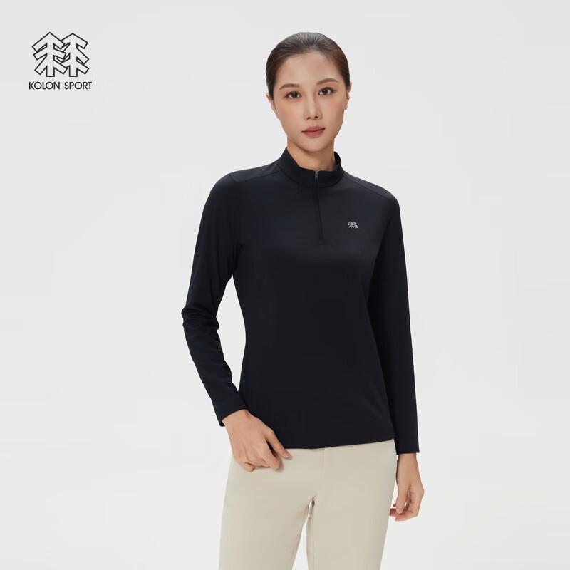 KOLON SPORT Women s Half-Zip Microfleece Long-Sleeve Top M