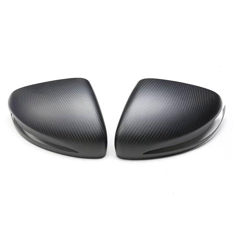 Carbon Fiber Rearview Mirror Cover for 2019-2024 Mercedes G-Class W464 G63 G500, Adhesive Installation
