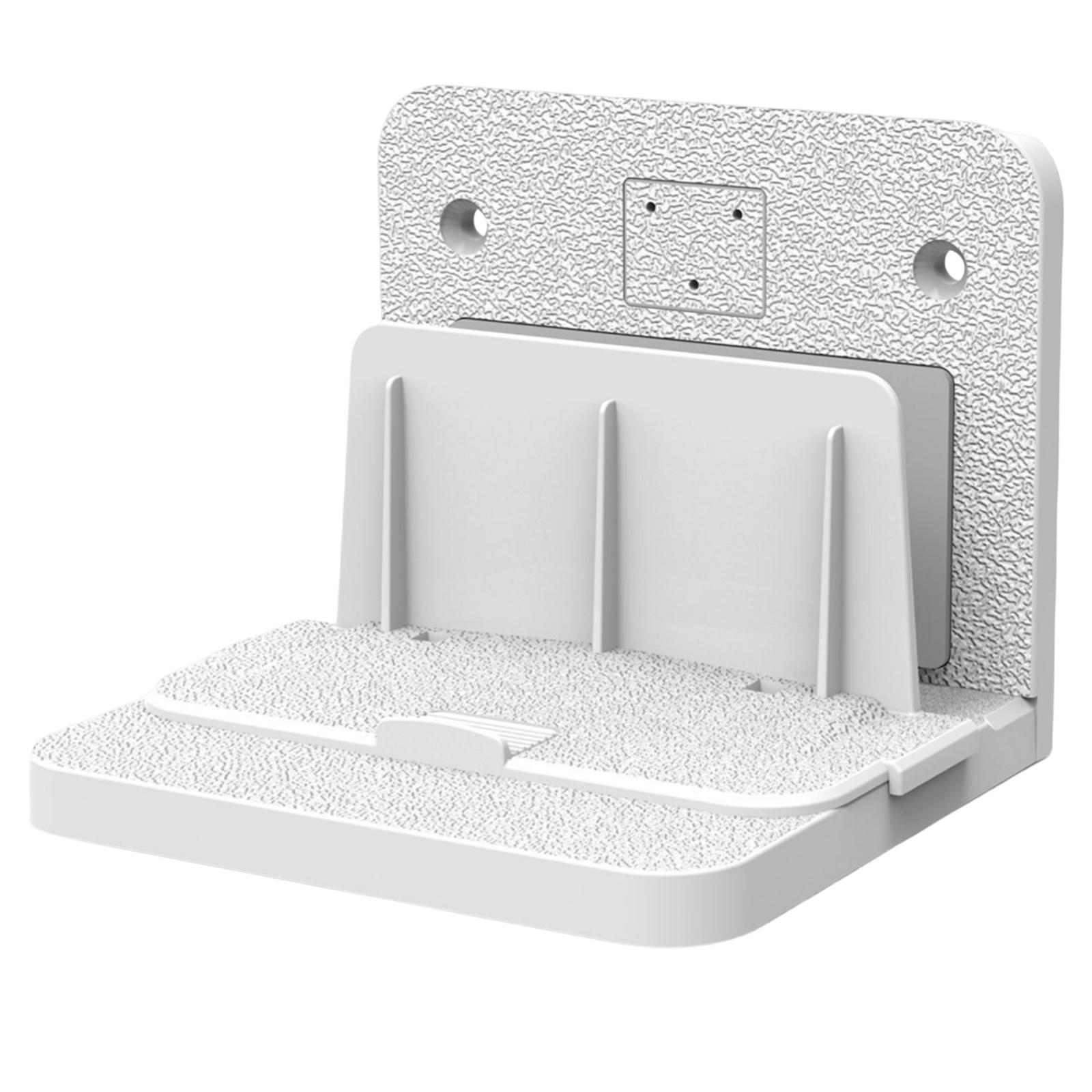 

Strong Bearing Office Adjustable Angle Wall Mounted Durable Within 3.7cm Support Rack Stand Easy Install Holder for Home Office белый