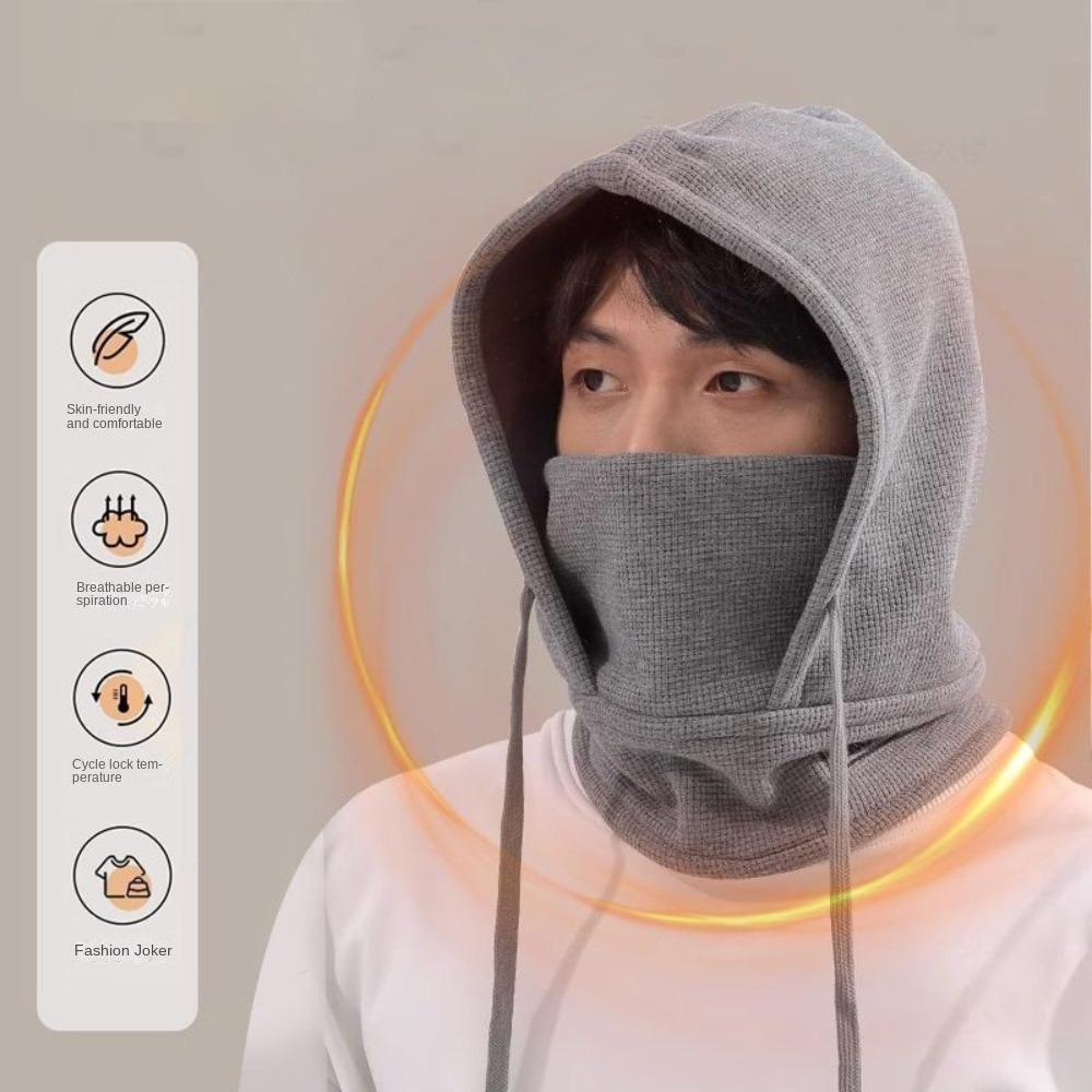 

Filter Screen Head Cap 4-in-1 Cold Hat New Mask Cap Autumn Winter бежевий