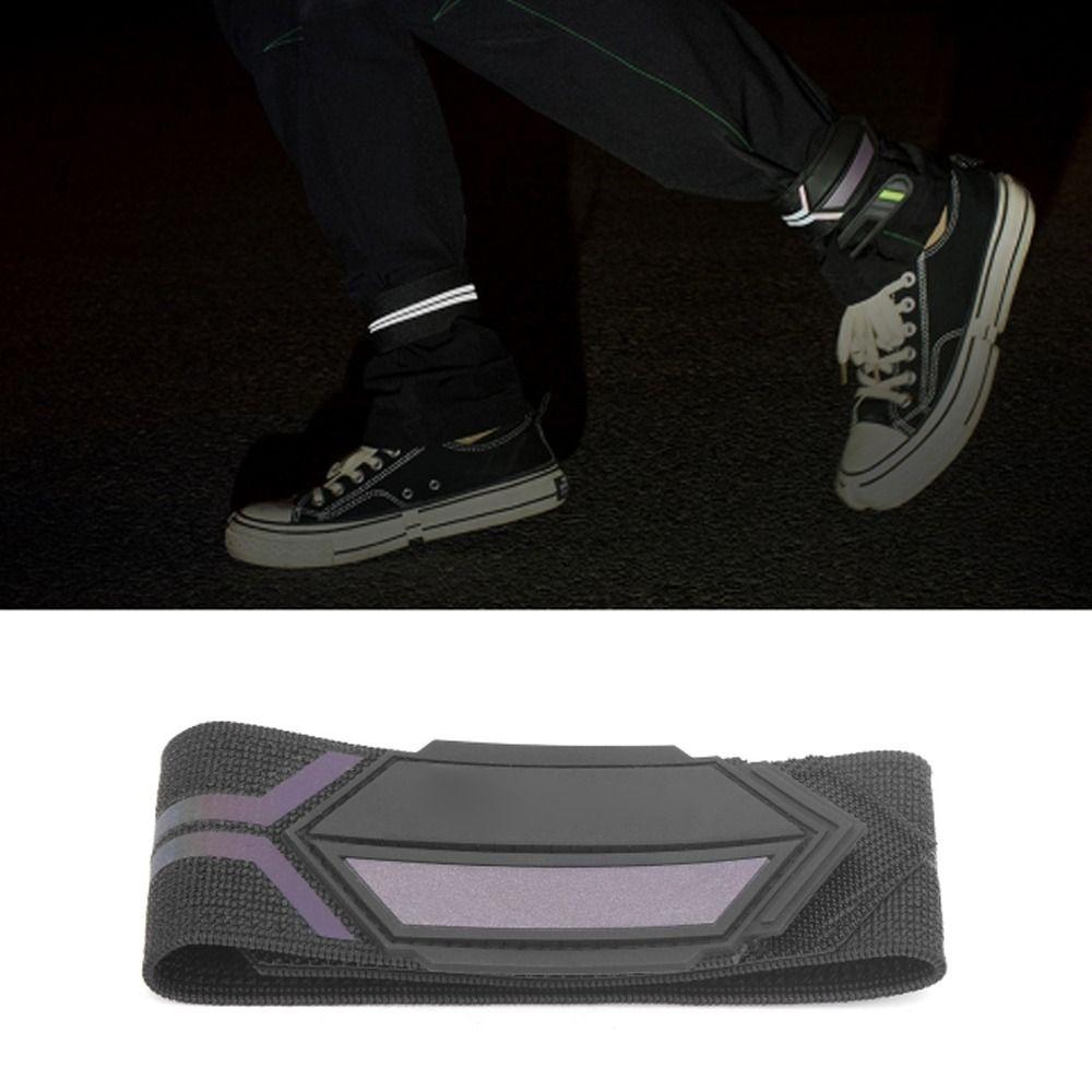 Polyester Bike Leg Bands Adjustable Safety Night Bands New Running Leg Strap  Night Riding