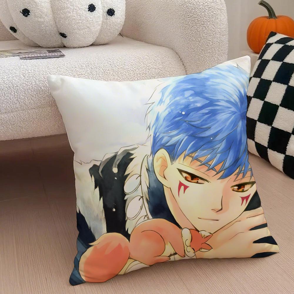 Fantasy Japanese Anime YYona Of The Dawn Cushion Cover Throw Pillow Cover Hidden Button Durable Polyester Chair Cushion
