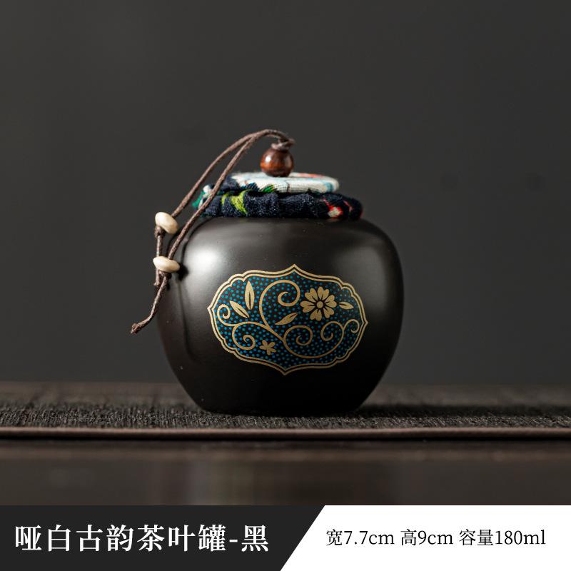 Keramiska teburkar Kreativ förvaringsburk med lock Hushållsdekoration Förseglade Fuktsäkra Godis Te Förseglade Burkar Köksartiklar