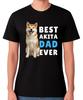 Best Akita Dad Ever T-Shirt Dog Lover Gift Men's Tee