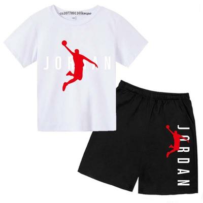 Kinder Sommer Freizeit Buchstabenaufdruck 2-teilige Weiche T-Shirts+Hosen Anzüge 3-12 Jahre Jungen Mädchen Mode Outfits Sets Kinder Kleidung