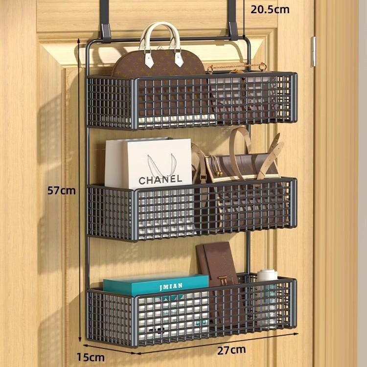 Wall-Mounted Entryway Storage Rack for Bedroom Doors
