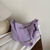 Atmospheric Commuting Solid Color Simple Texture Shoulder Messenger Bag Summer New Tote Bag Fashion Dumpling Bag
