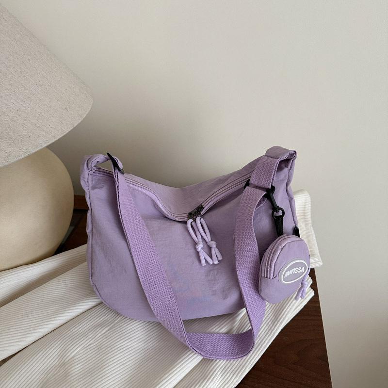 Atmospheric Commuting Solid Color Simple Texture Shoulder Messenger Bag Summer New Tote Bag Fashion Dumpling Bag