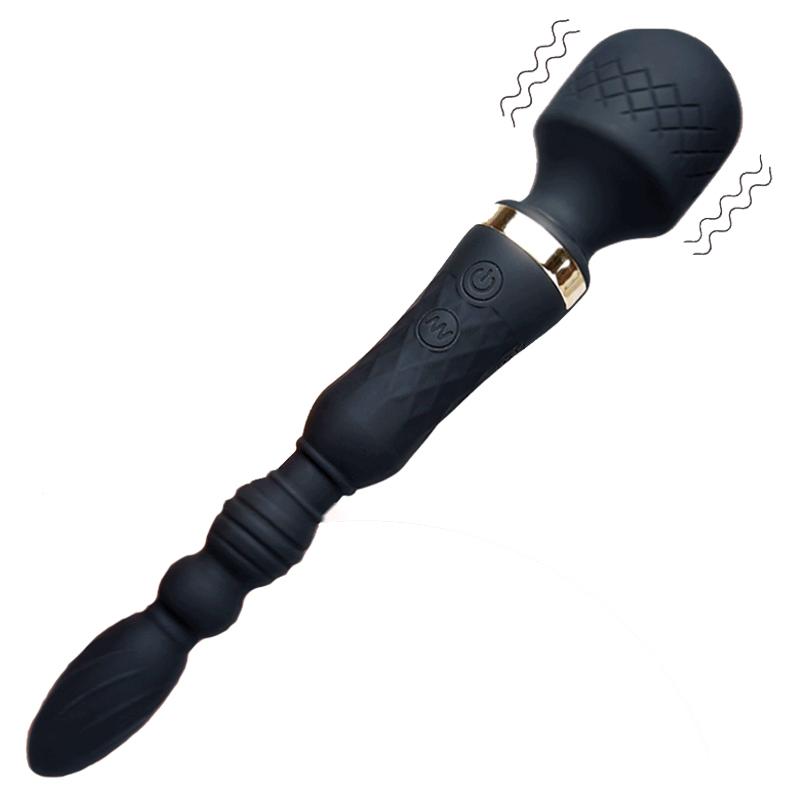 Rose Shape Double Headed Vagina Sucking Telescopic Vibrator Nipple Sucker Oral Licking Clitoris Stimulation Sex Toys For Women