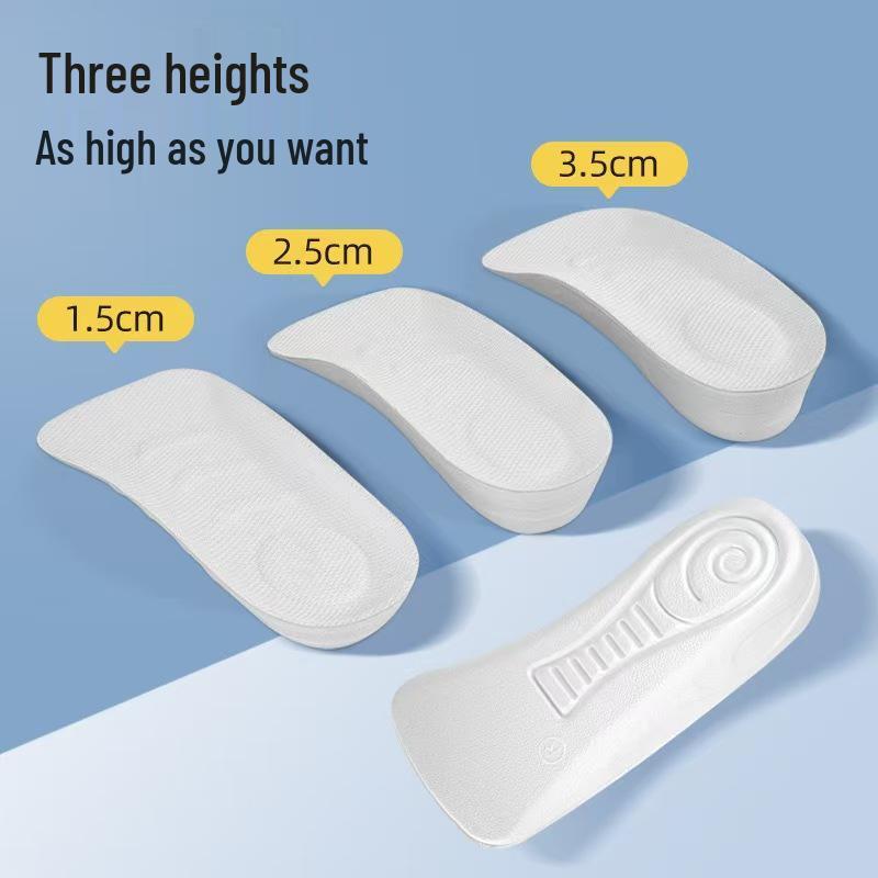 Snail Women's Arch Support Height Boost Pads - Sweat-Absorbing, Comfortable, Invisible Three-Quarter Insoles