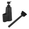 Dish Soap Dispenser Stainless Steel Washing Up Liquid Dispenser with Cleaning Brush for Kitchen