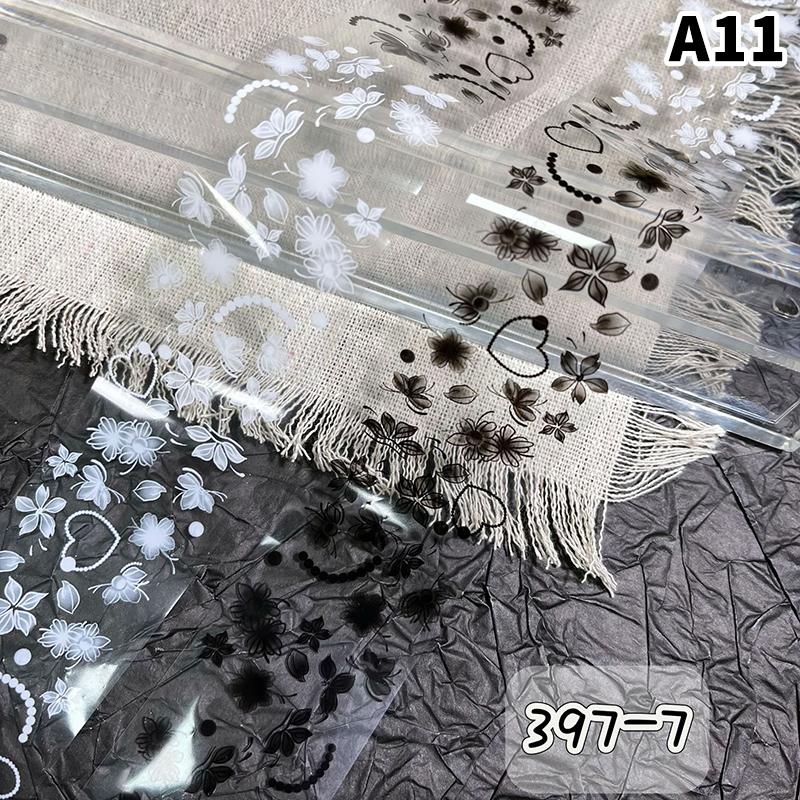 Vlinder Bloem Strik Nagellak Transfer Folie Papier 50cm voor Doe-het-zelf Manicure Thuisgebruik Decoraties