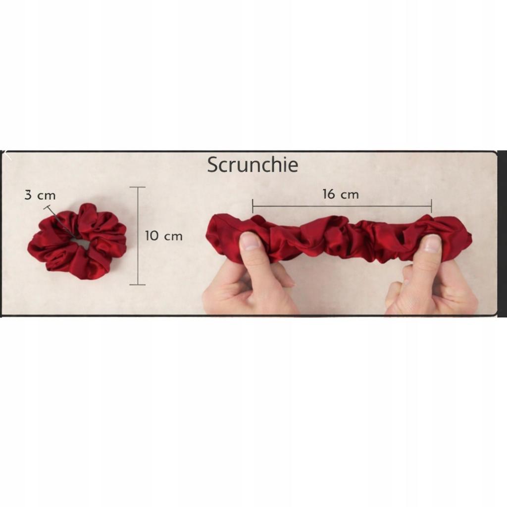 Satin Scrunchies Hair Tie Without Joints 10 Comfortable Burgundy