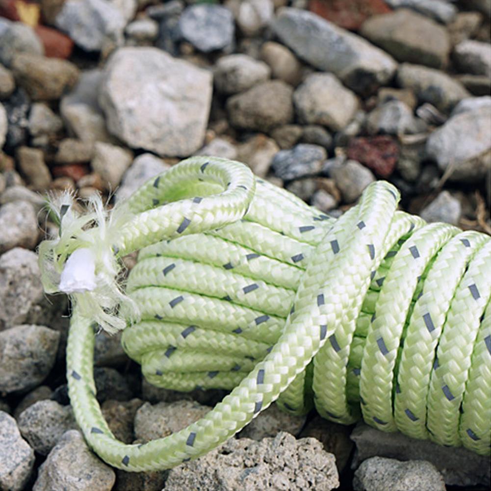 50m Glow In the Dark Luminous Reflective Tent Rope Line Camping Cord
