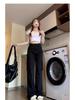 Women's High-Waisted Gray Flared Cargo Pants - Spring 2025 Collection