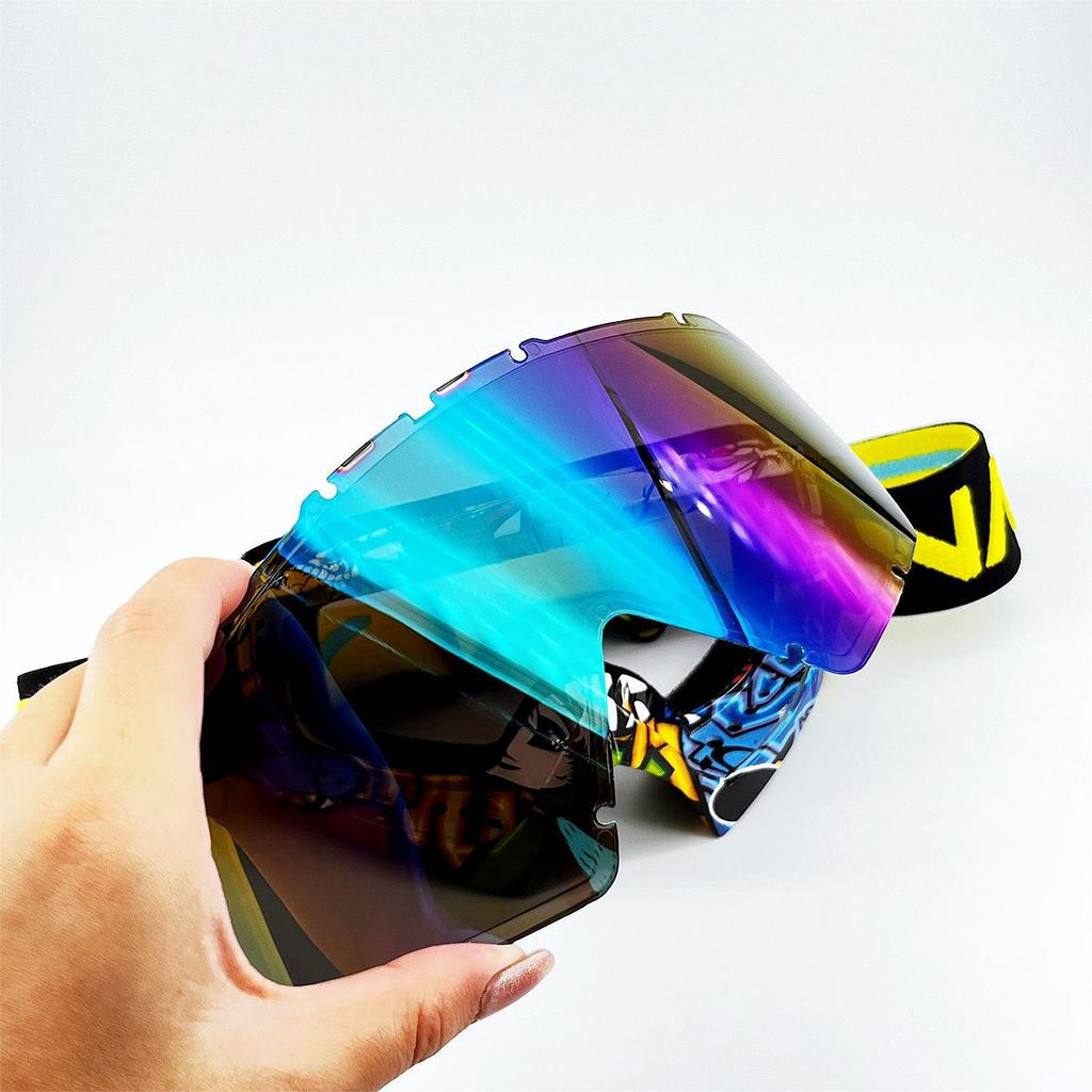 Motorcycle Glasses Unisex Riding Windproof Goggles Helmet Sports Outdoor Skiing Goggles Lenses N634