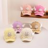 Spring Angel Wings Baseball Cap for Girls - Cute Bear Design, Sun Protection Hat