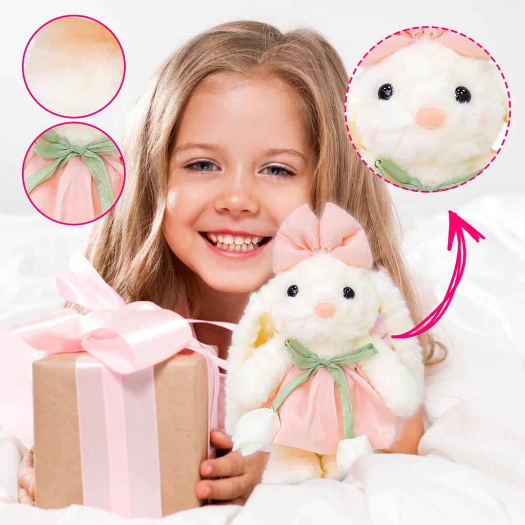 Cute Bunny Doll Plush Toy Lop Ear Bunny Doll Machine Ragdoll Girl Gift