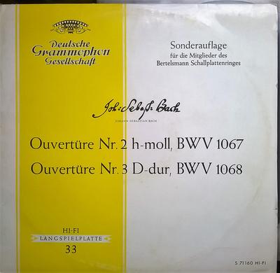 LP Record GUSTAV SCHECK KAMMERMUSIKKREIS SCH  J S Bach Ouverture Nr2 Hmoll Bwv1 S71160 DEUTSCHE GRAMMO 1963 Germany Classical Used
