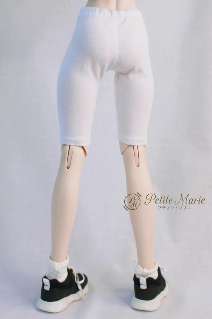 [Petite Marie] 13 DD Compatible 34 Length Leggings White Tights Fitness Pants Leggings Daily Pants Casual Pants 60cm Doll BJD Doll Clothes [Petite