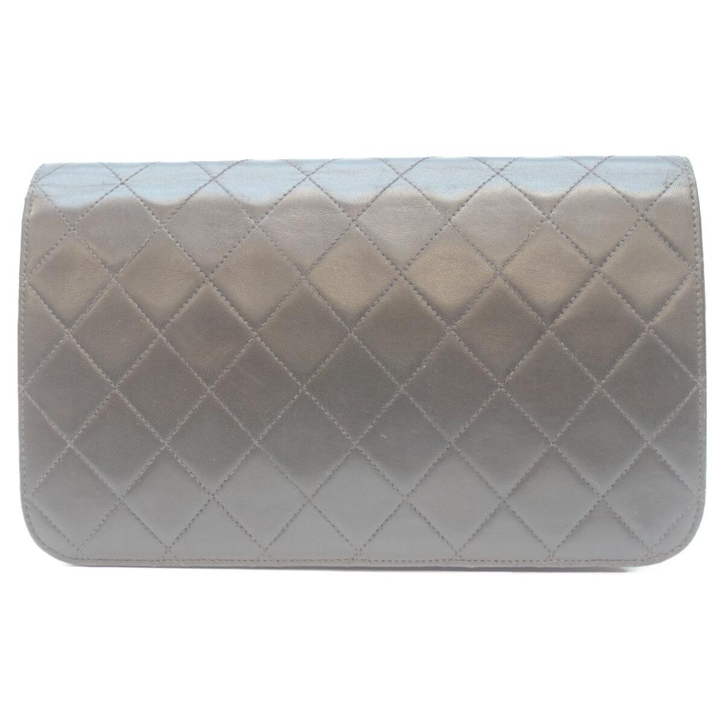 CHANEL No. 4 A03568 Black Lamb Single Full Flap GHardware Push Lock Matelasse 23 Shoulder bag Black/GDHardwareUsed