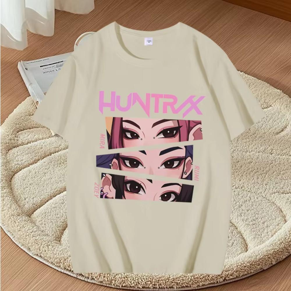 Kpop Demon Hunters Graphic T Shirts 2025 Men Women Oversized Cotton Anime Streetwear Short Sleeve Summer Printed Unisex Tops