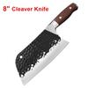 Chef Knife Cleaver Meat Kithen Knives Meat Slicing Filleting Knife Plastic Handle Butcher Knives Hand Forged Blade Chef Knife