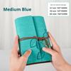 Korean Retro A5 Ring Binder Imitation Leather Notebook Journal with Autumn Leaves Design A6 Ring Binder