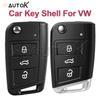 86Autok - Replacement Remote Key Fob Cover Housing For Vw Golf 7 Mk7 Touran Polo Tiguan 5G6959752Ab Smart Key Shell