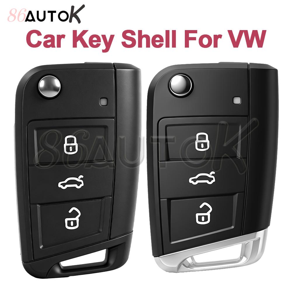 86Autok - Replacement Remote Key Fob Cover Housing For Vw Golf 7 Mk7 Touran Polo Tiguan 5G6959752Ab Smart Key Shell