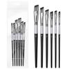 W89C 6Pcs Paintbrush Artists Paint Brush for Acrylic Watercolor Gouache Painting