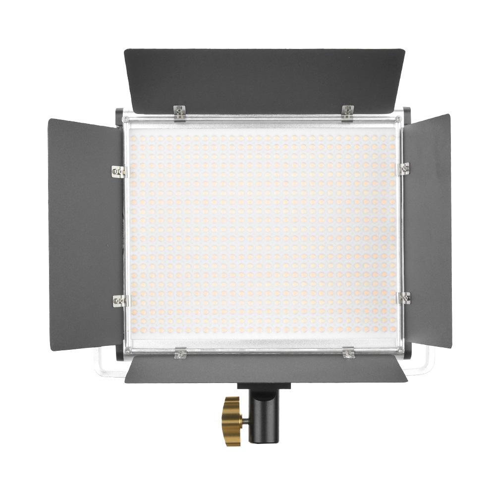 VBESTLIFE LED Video Light 3200 5600K Bi Color CRI 95+ Dimmable with Barn Door