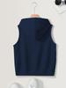 2025 Plus Size Women's Hooded Vest - Trendy, Casual, Loose, Slimming, Sleeveless Zipper Cardigan for Spring/Autumn