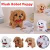 Realistic Robotic Dog Toy Interactive Plush Puppy with Barking Walking Sounds Like A Real Pet Smart Stuffed Animal Gift