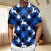 Men's Quick Dry Short Sleeve Round Neck T-Shirt with Christmas Print
