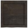 Vidaxl Półka, Ciemnobrązowa, 40X40X(2-4) Cm, Wykończone Drewno Dębowe