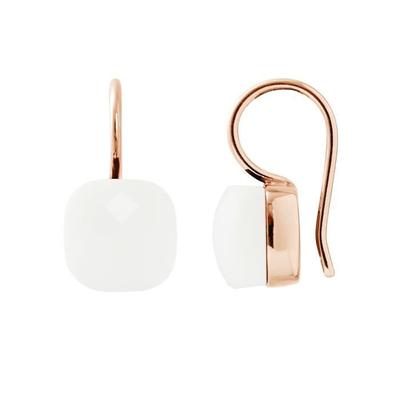 Earrings - LOVA LOLA VAN DER KEEN - White Crystal - 925 Silver - Rose Gold - Women