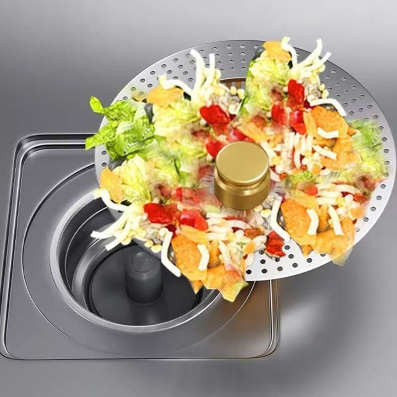 Kitchen Sink Drain Plug Stainless Steels Drain Strainer Bounce Cores Sink Plug Anticlogging Push Type Sink Stoppers