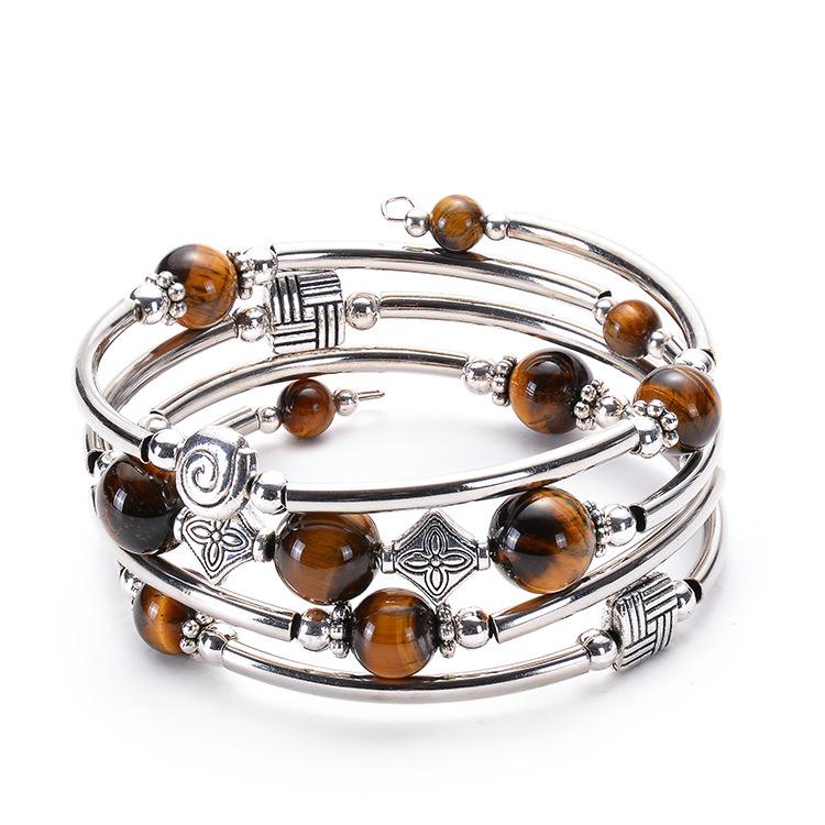 JYL TS Bracelet Women's  Wire Wrapped Design Offers Grace & Flexibility
