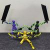 Not Assembled Action Figure Set Giant Sword Titan Robot Action Figure DIY Dummy Doll Ornament 3D Articulated Figures Boys Like