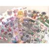 9pcs Glitter Flash Y2K Sticker Cute Toploder Journaling Decor Sticker for Phone Camera Laser Kawaii Stickers Gift