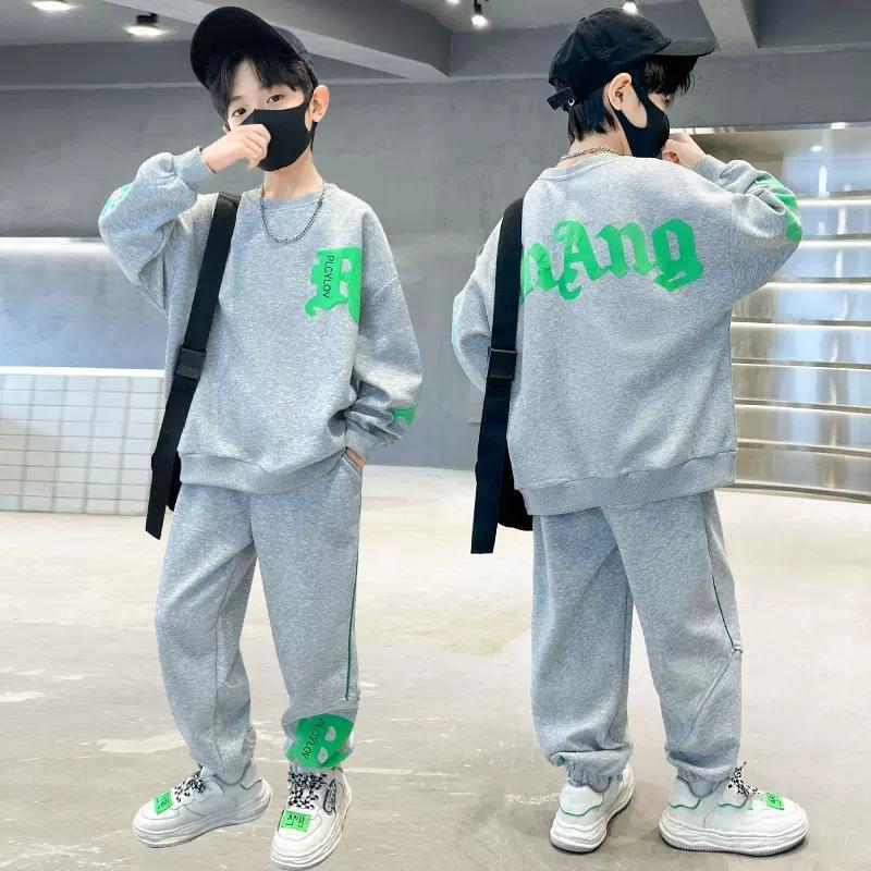 Spring Big Kids Teen Boys Clothes Tracksuit Boys Outfits Set Costume Tops +Pants Children Clothing 6 8 9 10 12 14 Years