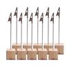 20 Pieces Name Card Holder with Clip Photo Holder Place Card Holder Photo Stand Memo Holder for Business Cards