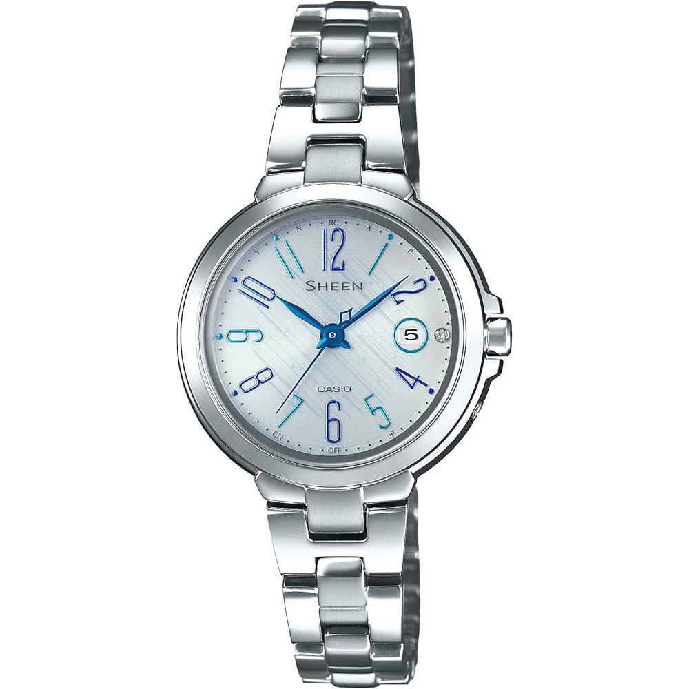 Casio SHW-5100D-7AJF Solar Radio Women's Watch Silver Stainless Steel 50m Water Resistant
